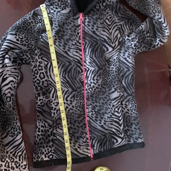 George leopard print zip up sweater girls 16 - Picture 11 of 13